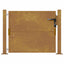 havelåge 100x75 cm cortenstål