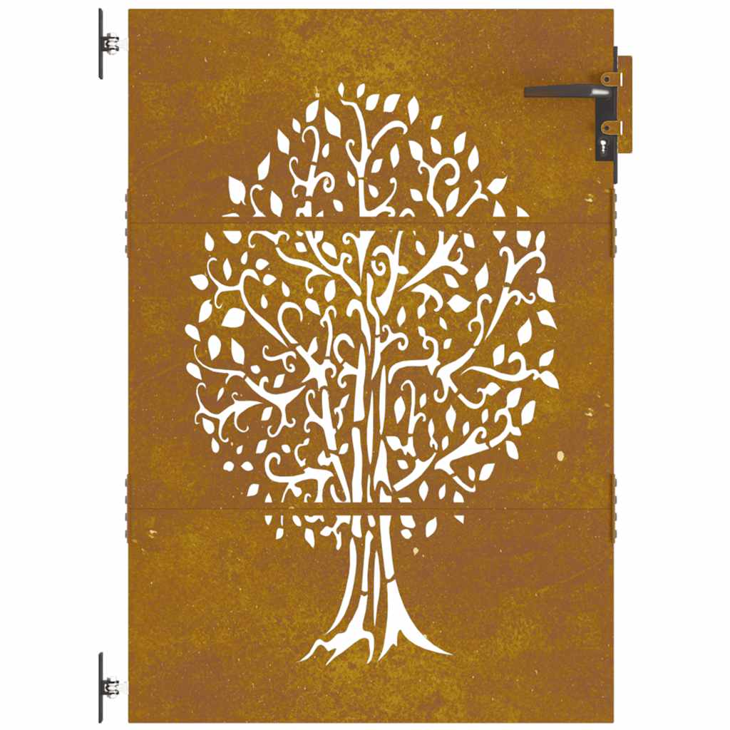 havelåge 85x125 cm cortenstål trædesign
