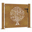 havelåge 100x75 cm cortenstål trædesign