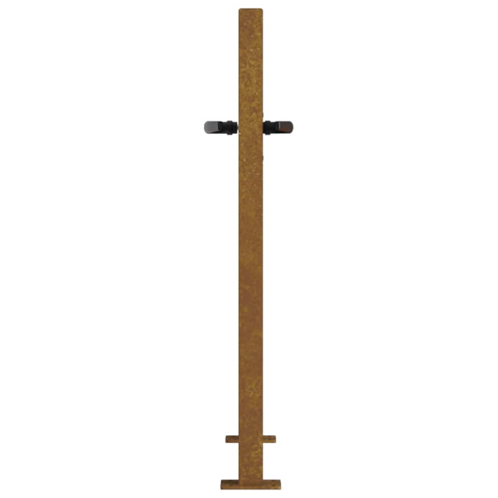 havelåge 100x75 cm cortenstål trædesign