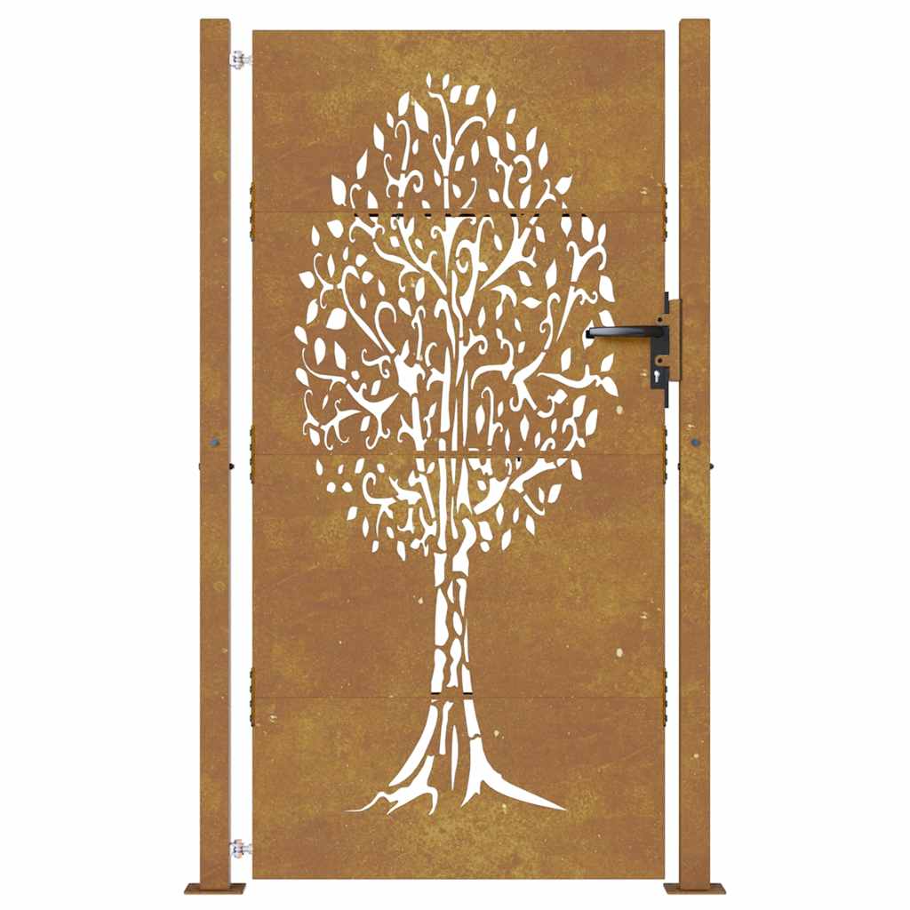 havelåge 100x175 cm cortenstål trædesign
