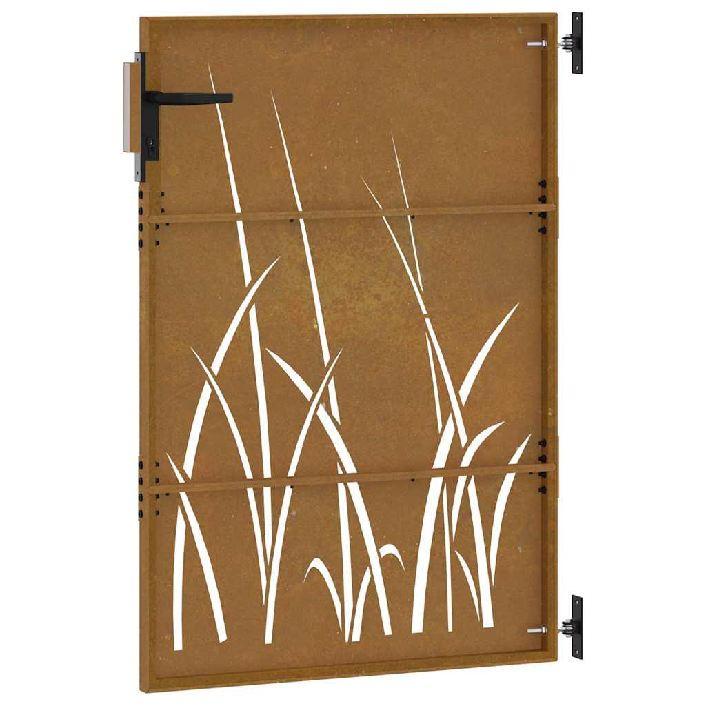 havelåge 85x125 cm cortenstål græsdesign