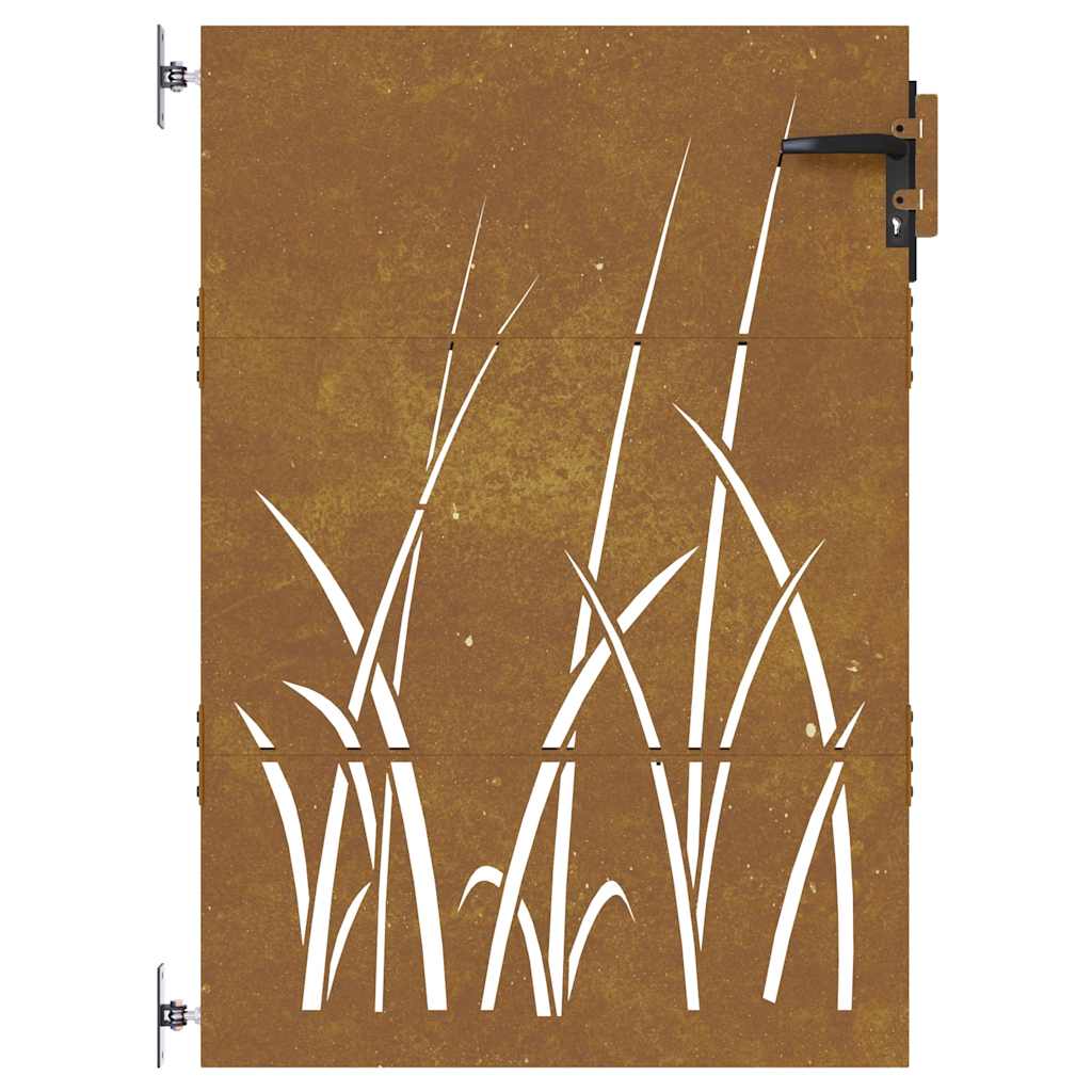 havelåge 85x150 cm cortenstål græsdesign