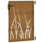 havelåge 85x150 cm cortenstål græsdesign