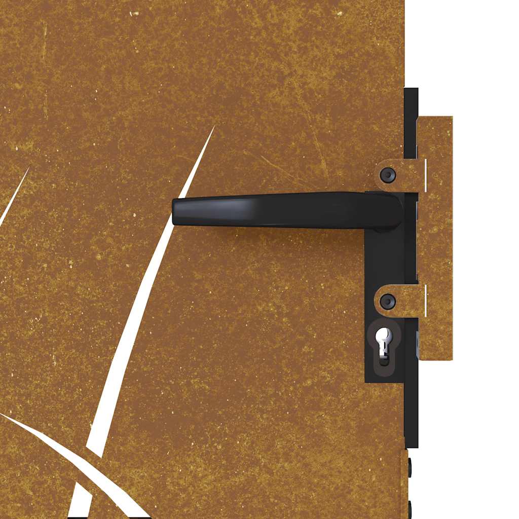 havelåge 100x175 cm cortenstål græsdesign