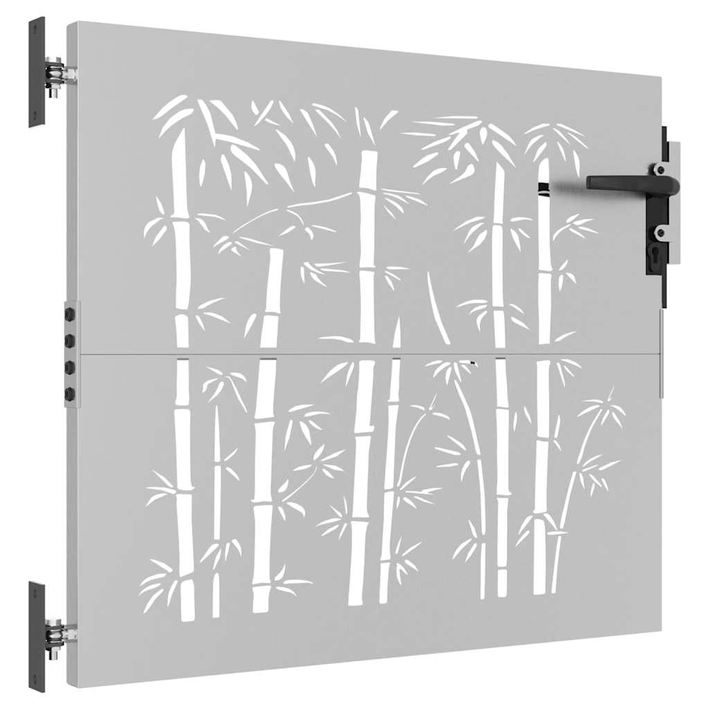 havelåge 85x75 cm cortenstål bambusdesign