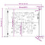 havelåge 100x75 cm cortenstål bambusdesign