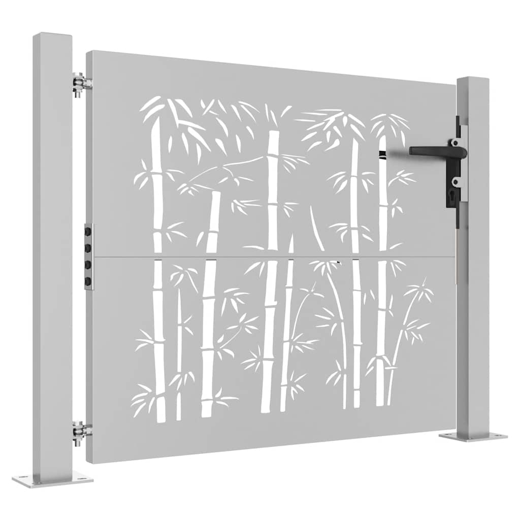 havelåge 100x100 cm cortenstål bambusdesign