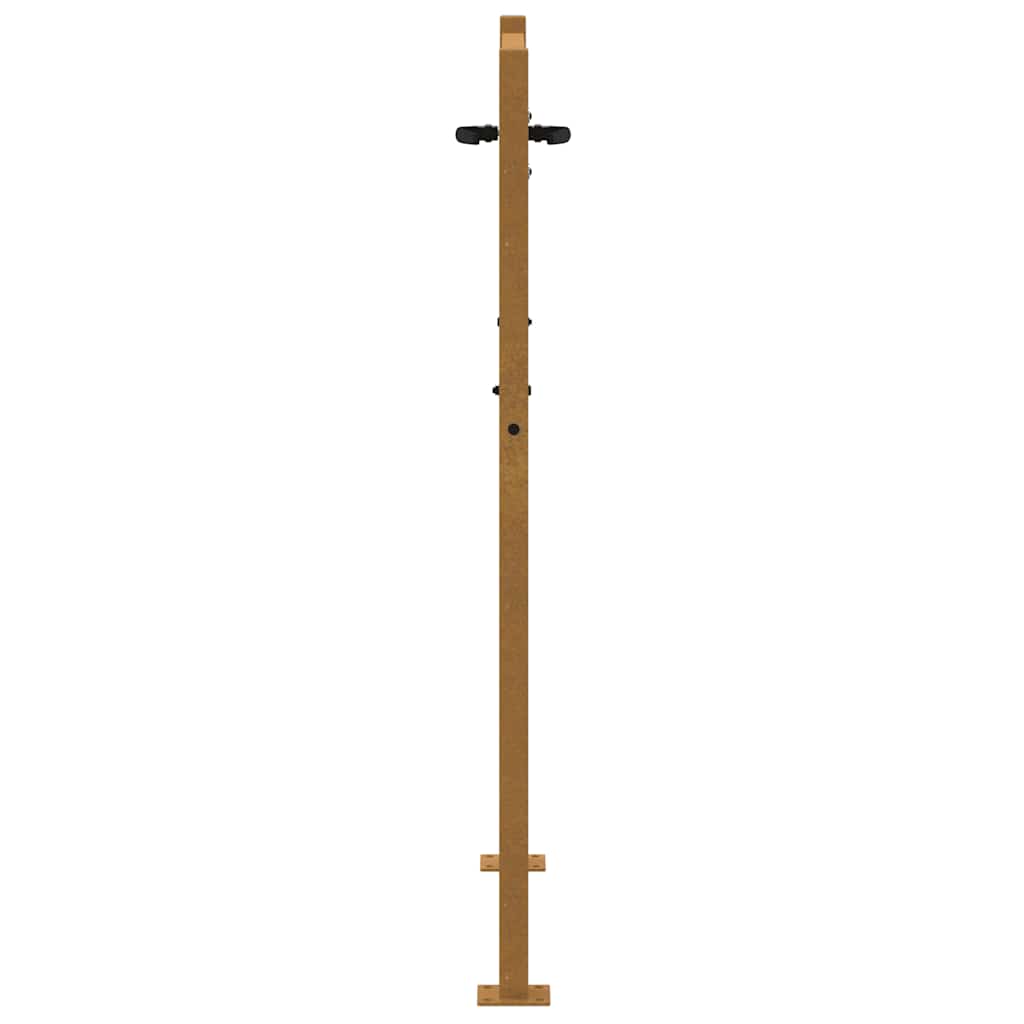 havelåge 100x150 cm cortenstål bambusdesign