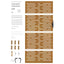 havelåge 85x175 cm cortenstål firkantet design