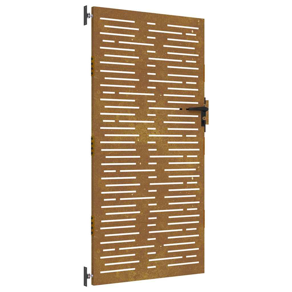 havelåge 85x200 cm cortenstål firkantet design
