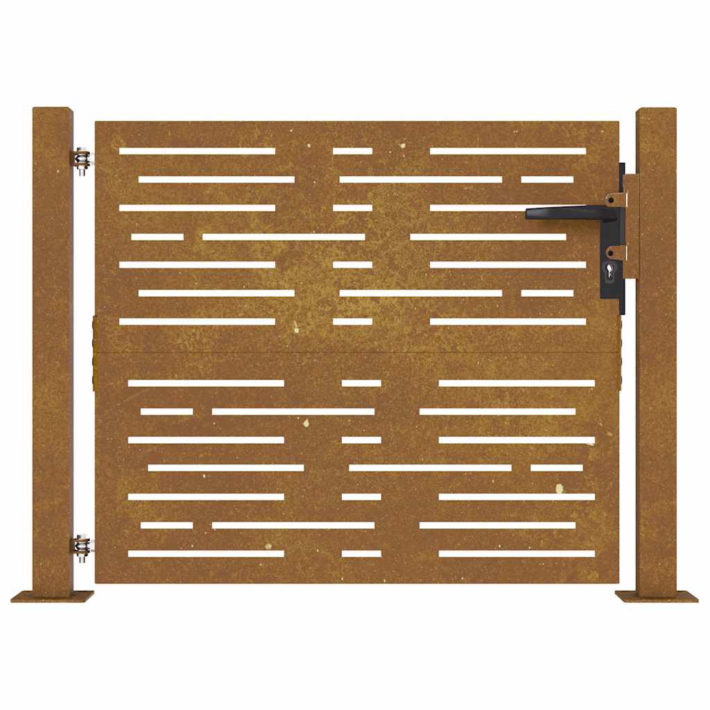 havelåge 100x75 cm cortenstål firkantet design