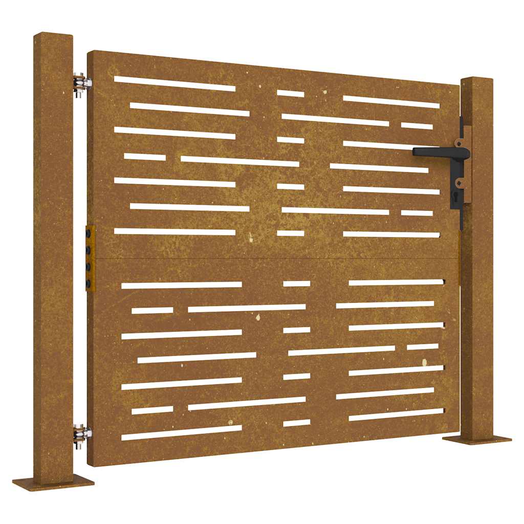 havelåge 100x100 cm cortenstål firkantet design