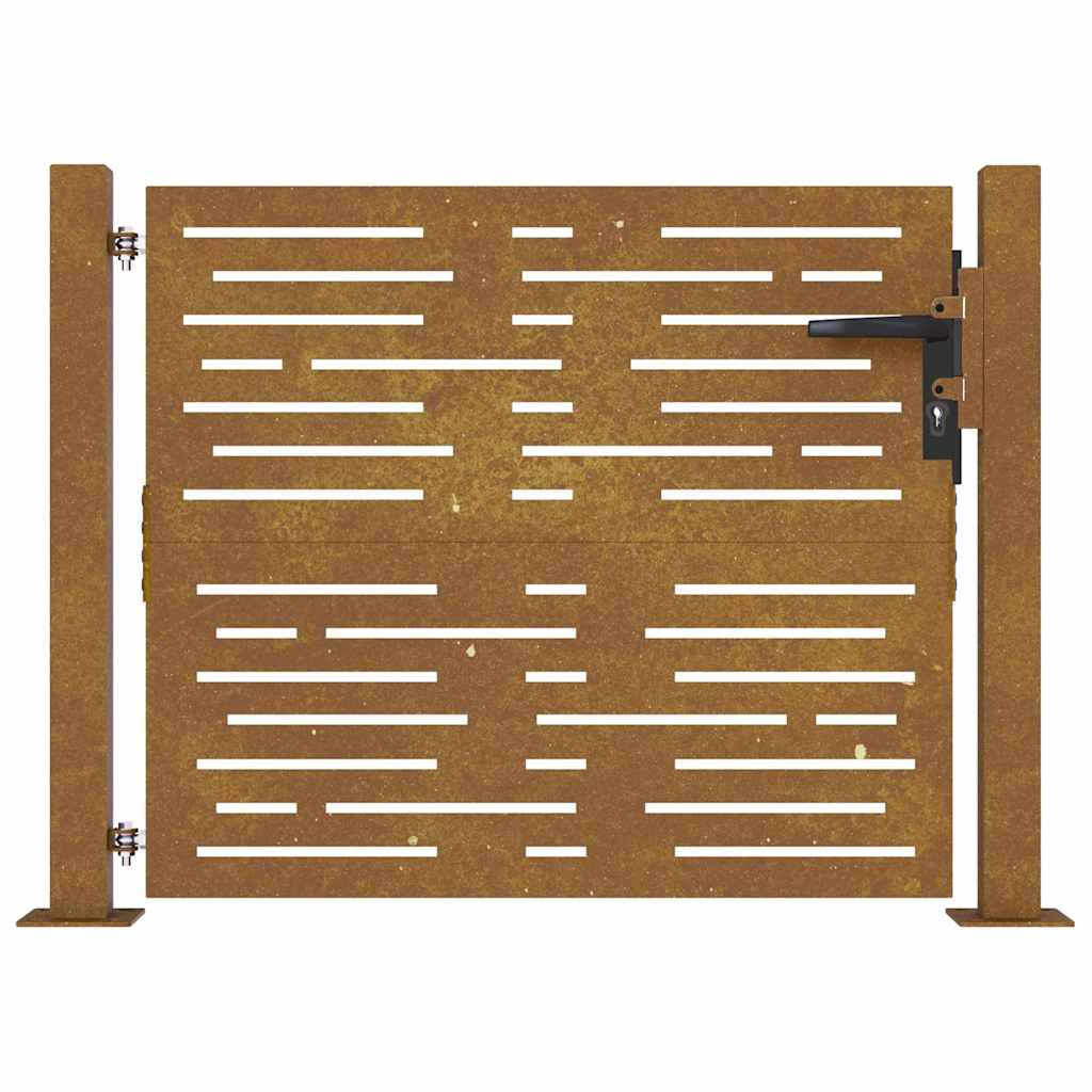 havelåge 100x100 cm cortenstål firkantet design