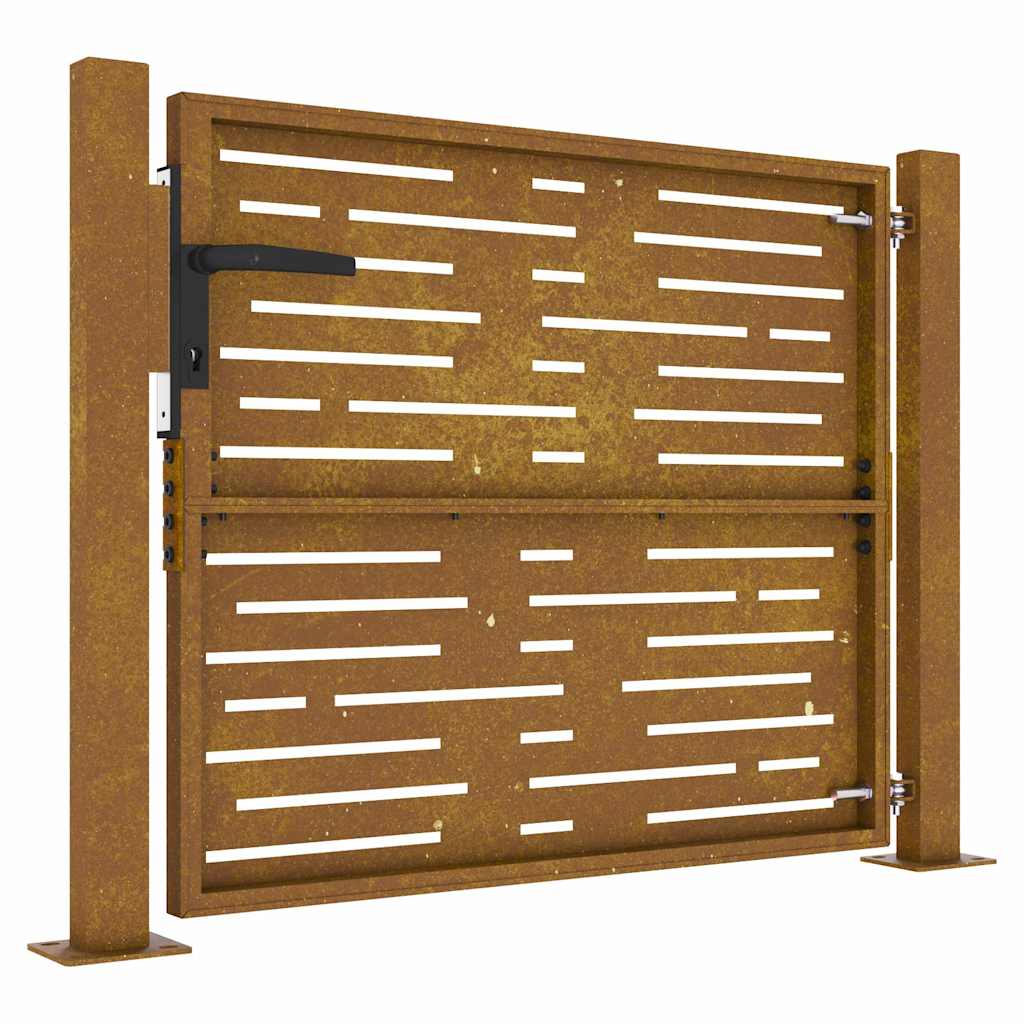 havelåge 100x100 cm cortenstål firkantet design