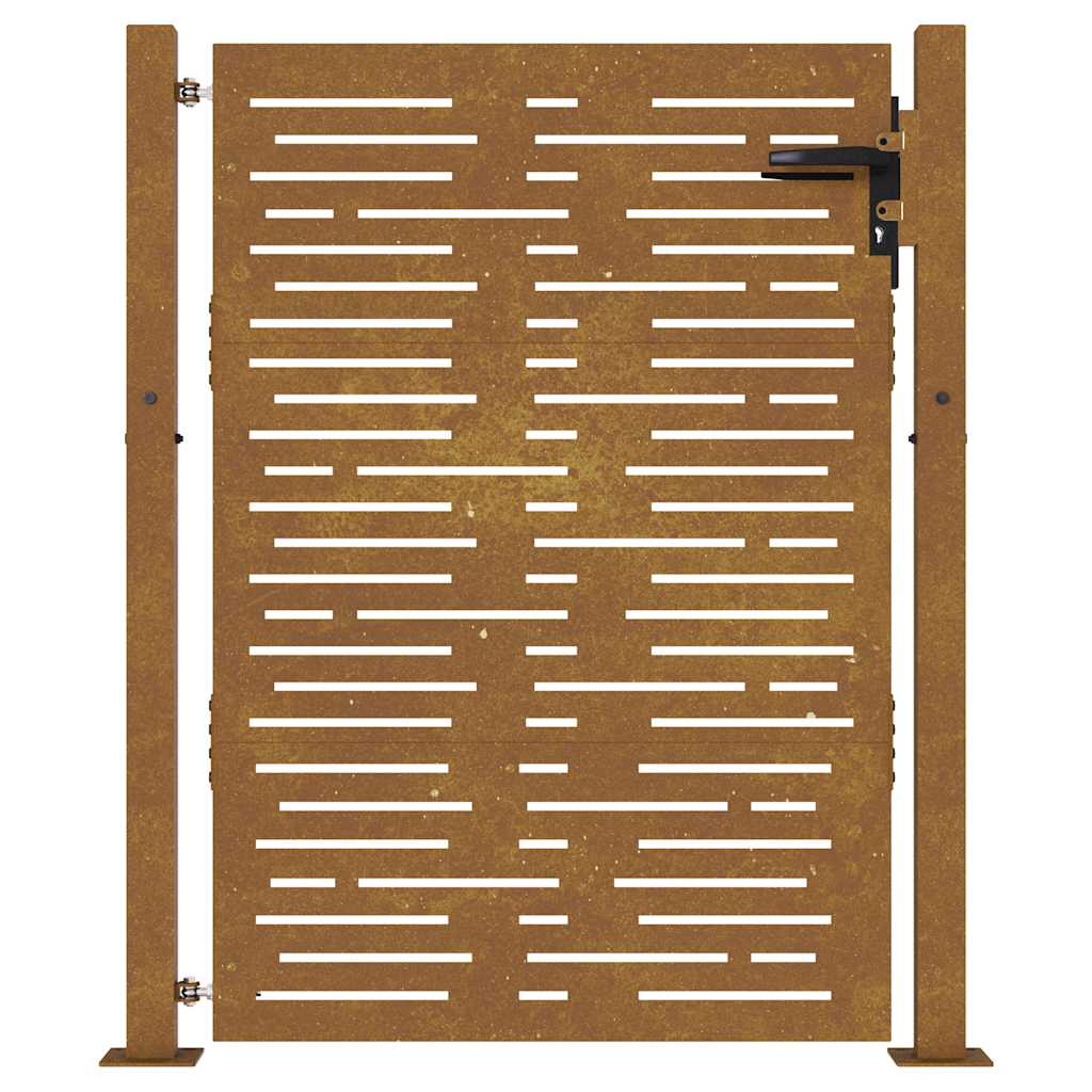 havelåge 100x150 cm cortenstål firkantet design