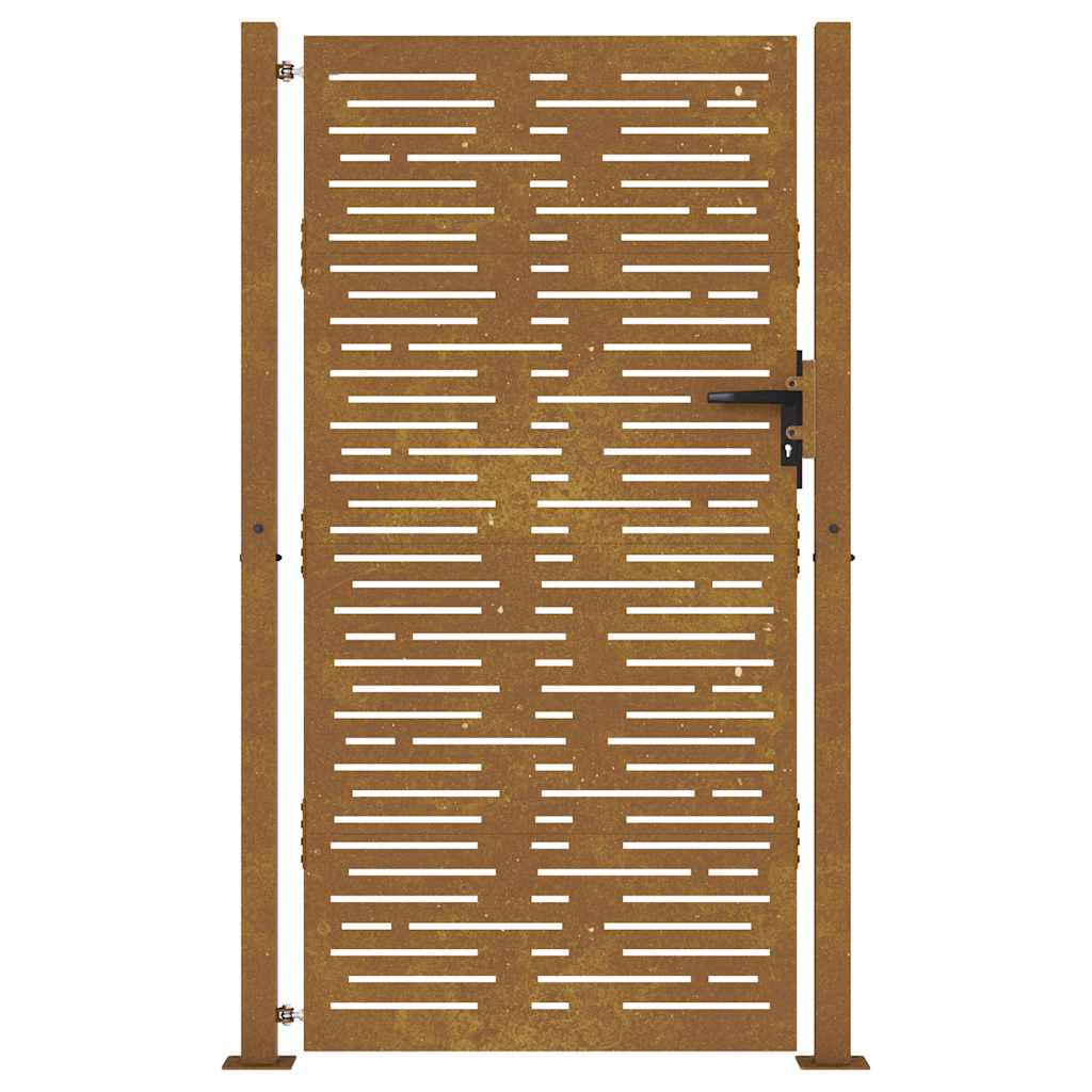 havelåge 100x175 cm cortenstål firkantet design