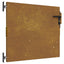 havelåge 85x125 cm cortenstål firkantet design