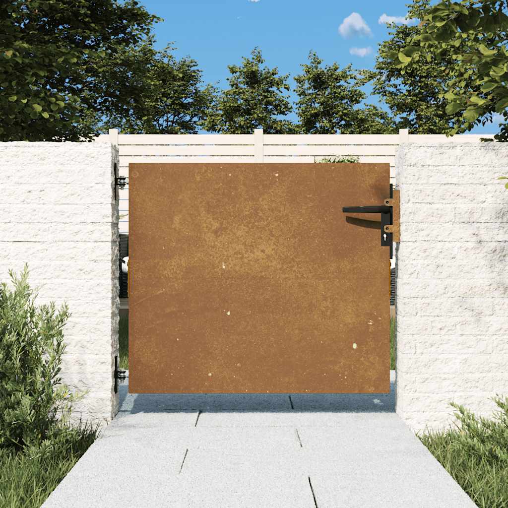 havelåge 85x125 cm cortenstål firkantet design