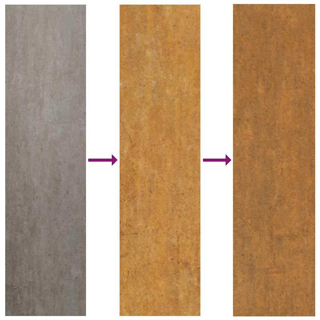 havelåge 85x125 cm cortenstål