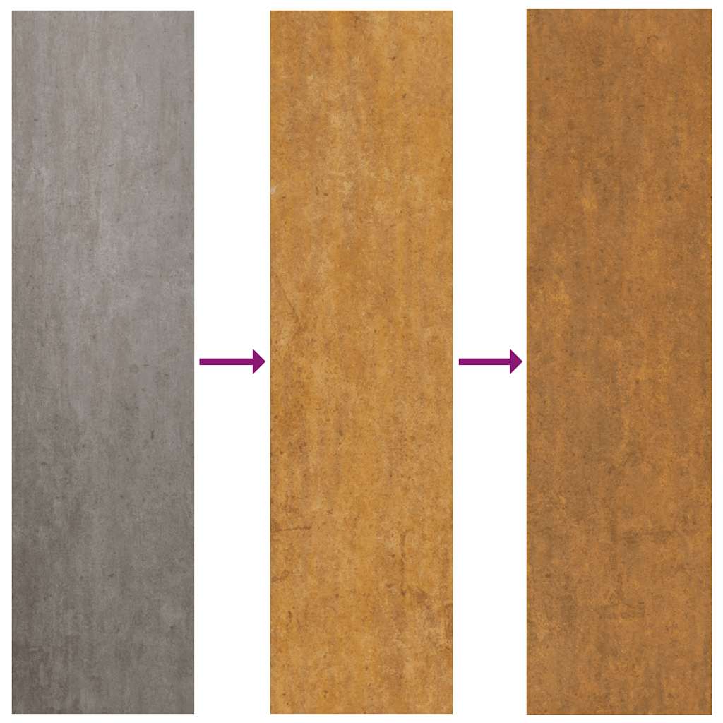 havelåge 100x75 cm cortenstål