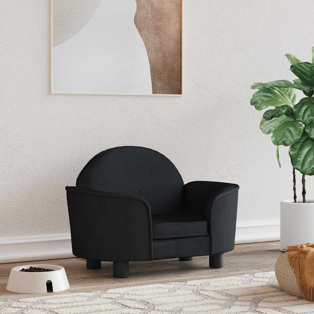 hundeseng 66x40x45 cm velour sort