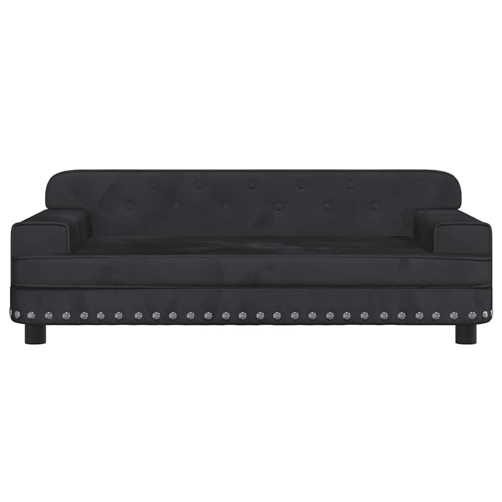 hundeseng 90x53x30 cm velour sort