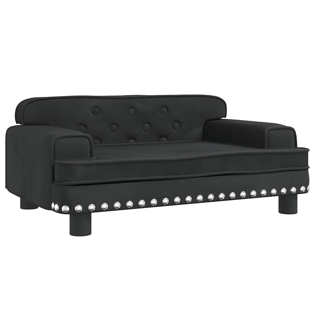 hundeseng 70x45x30 cm velour sort