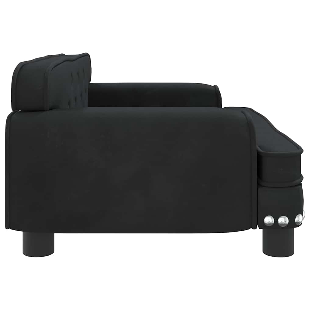 hundeseng 70x45x30 cm velour sort