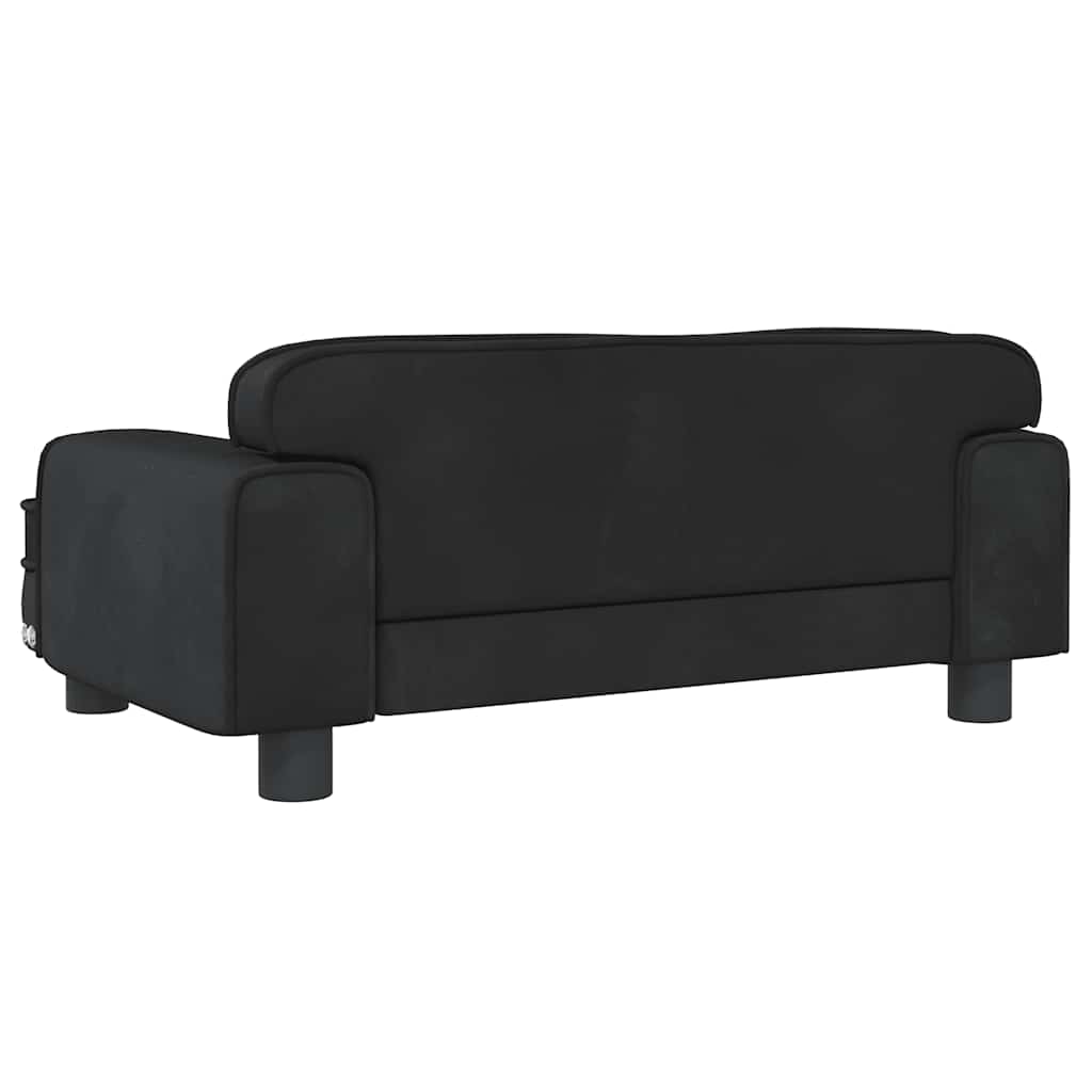 hundeseng 70x45x30 cm velour sort