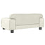 hundeseng 70x45x30 cm velour cremefarvet