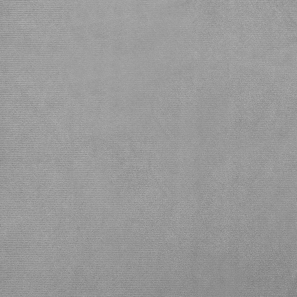 hundeseng 80x45x30 cm velour lysegrå