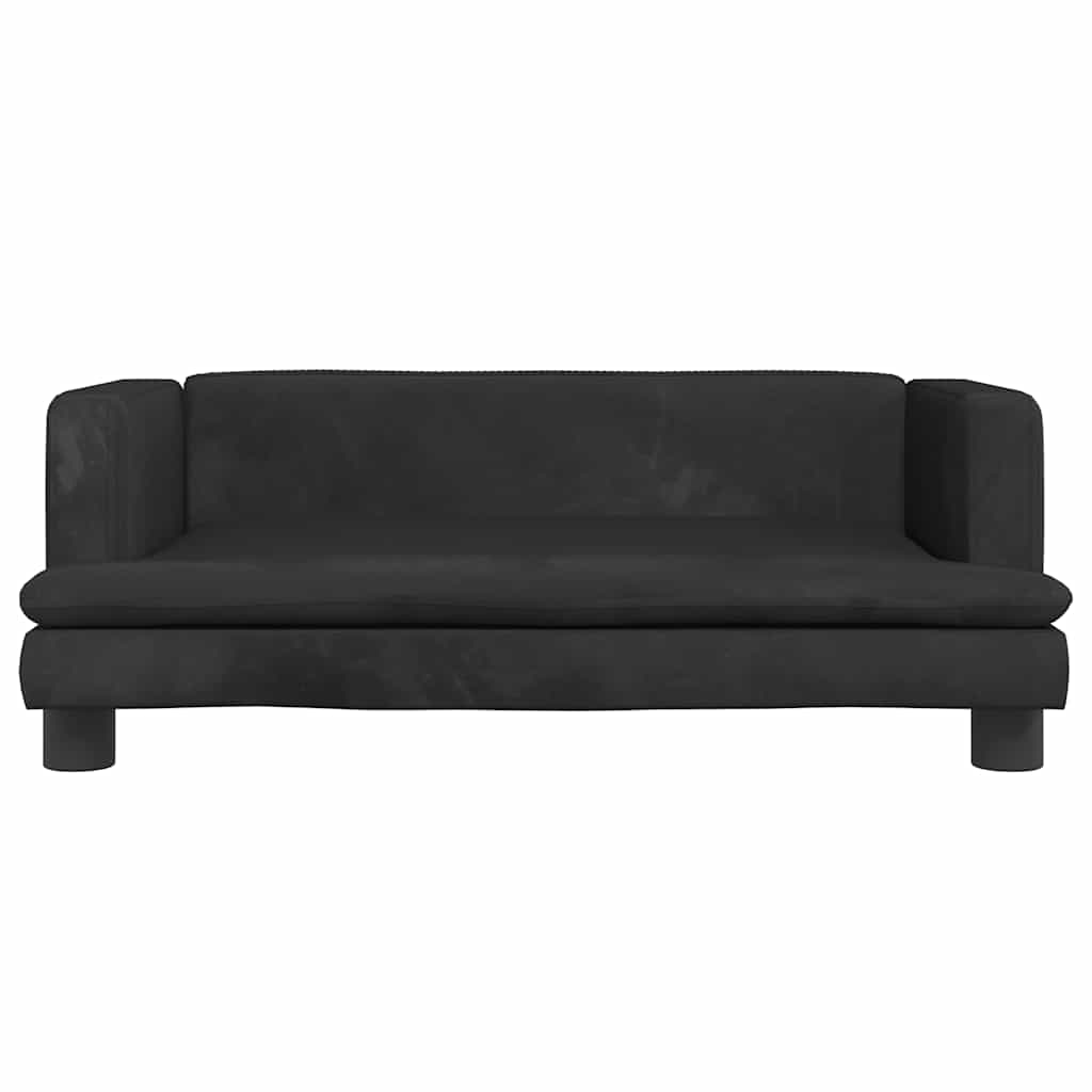 hundeseng 80x45x30 cm velour sort