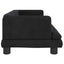 hundeseng 80x45x30 cm velour sort