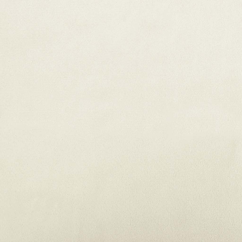 hundeseng 60x40x30 cm velour cremefarvet