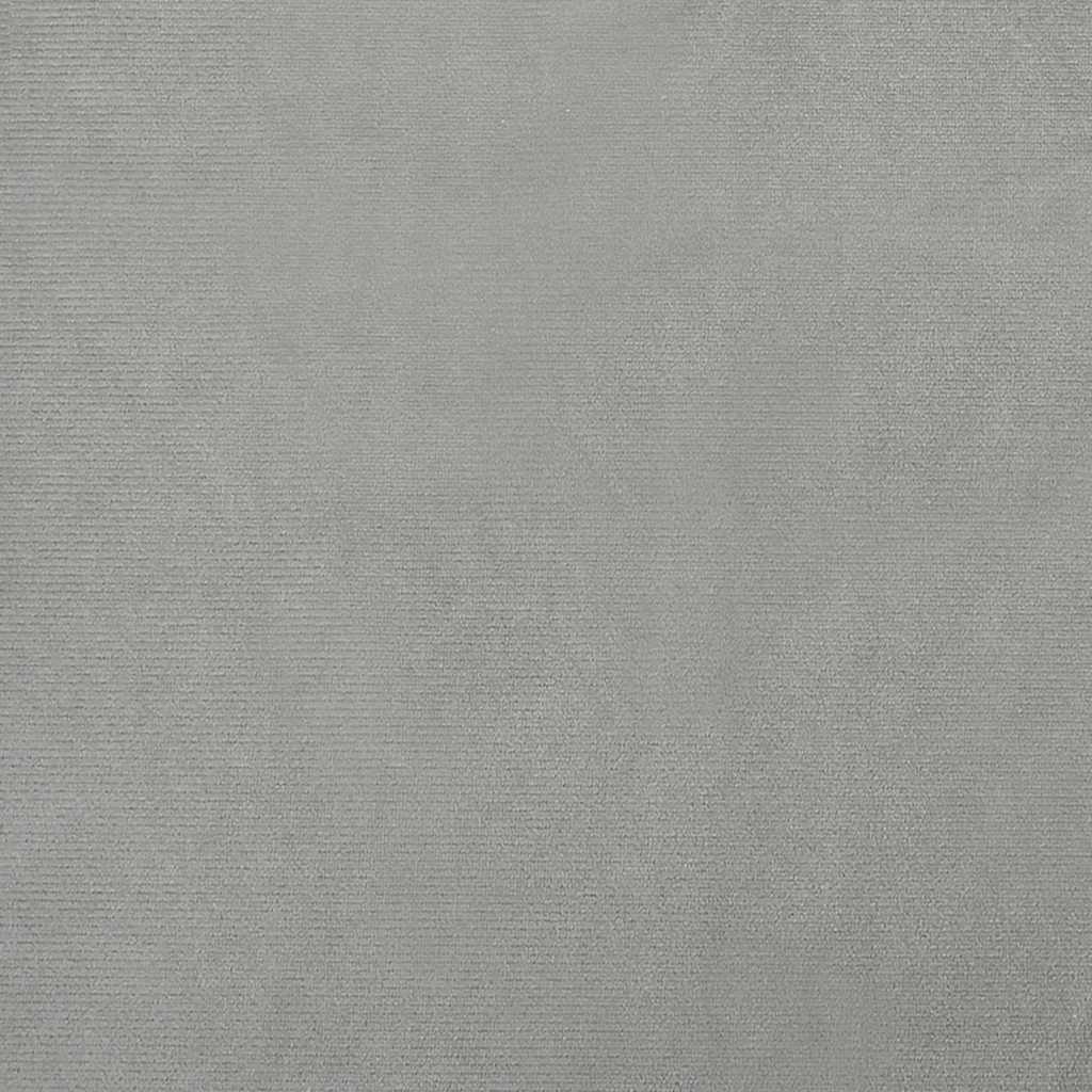 hundeseng 70x52x30 cm velour lysegrå