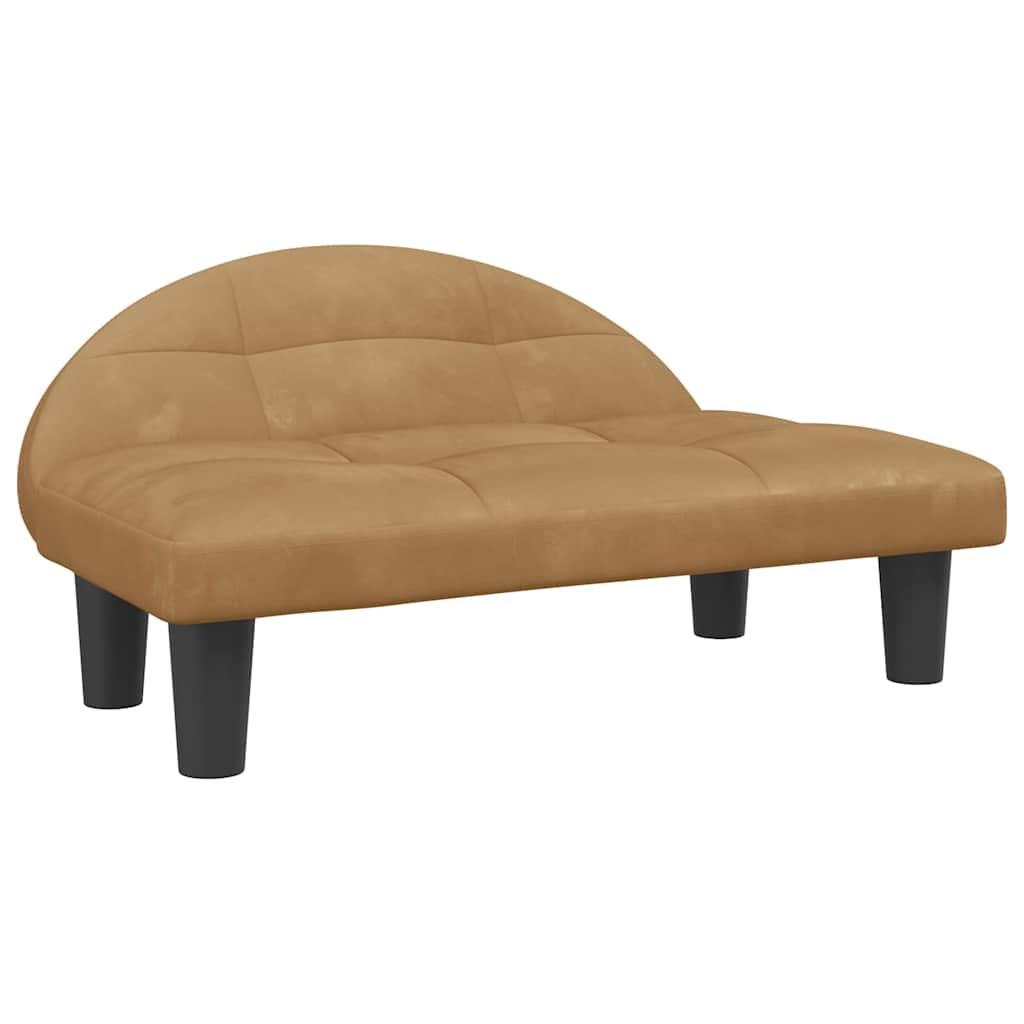 hundeseng 70x52x30 cm velour brun