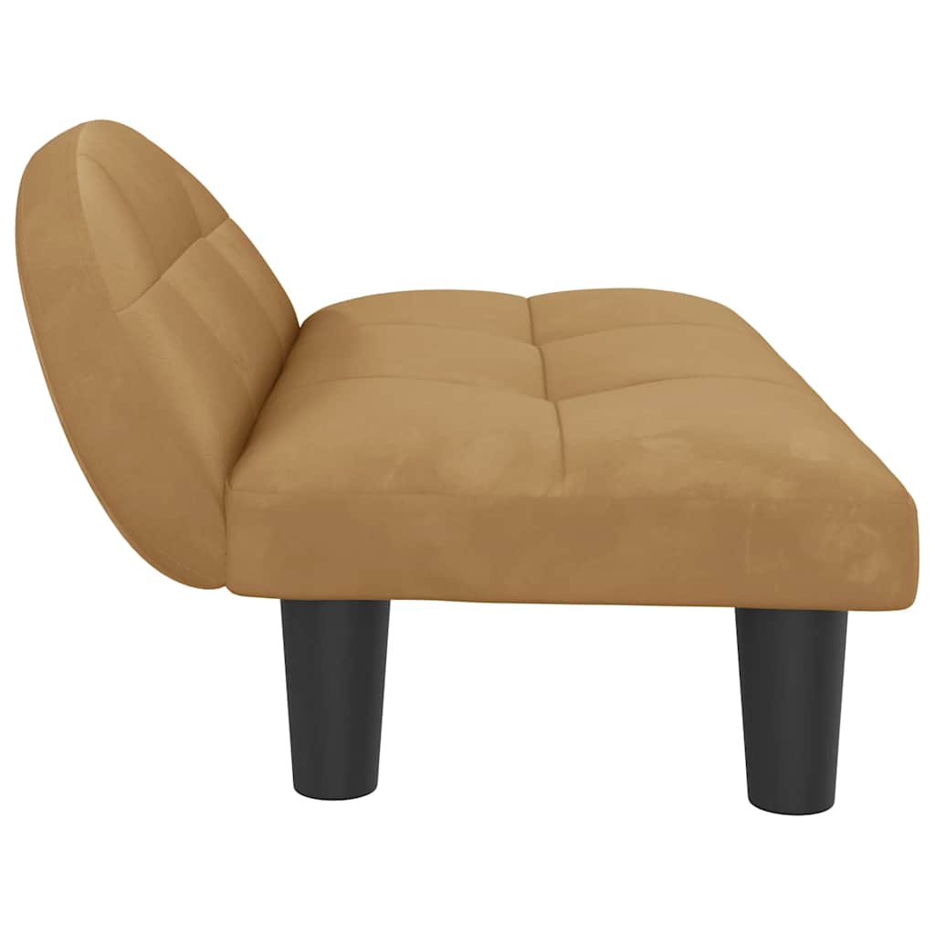 hundeseng 70x52x30 cm velour brun