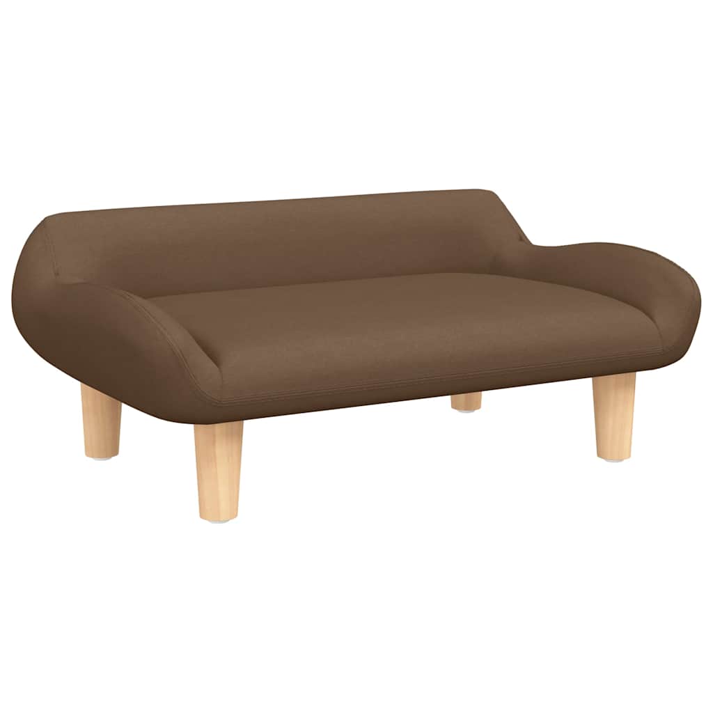hundeseng 70x40x24 cm stof brun