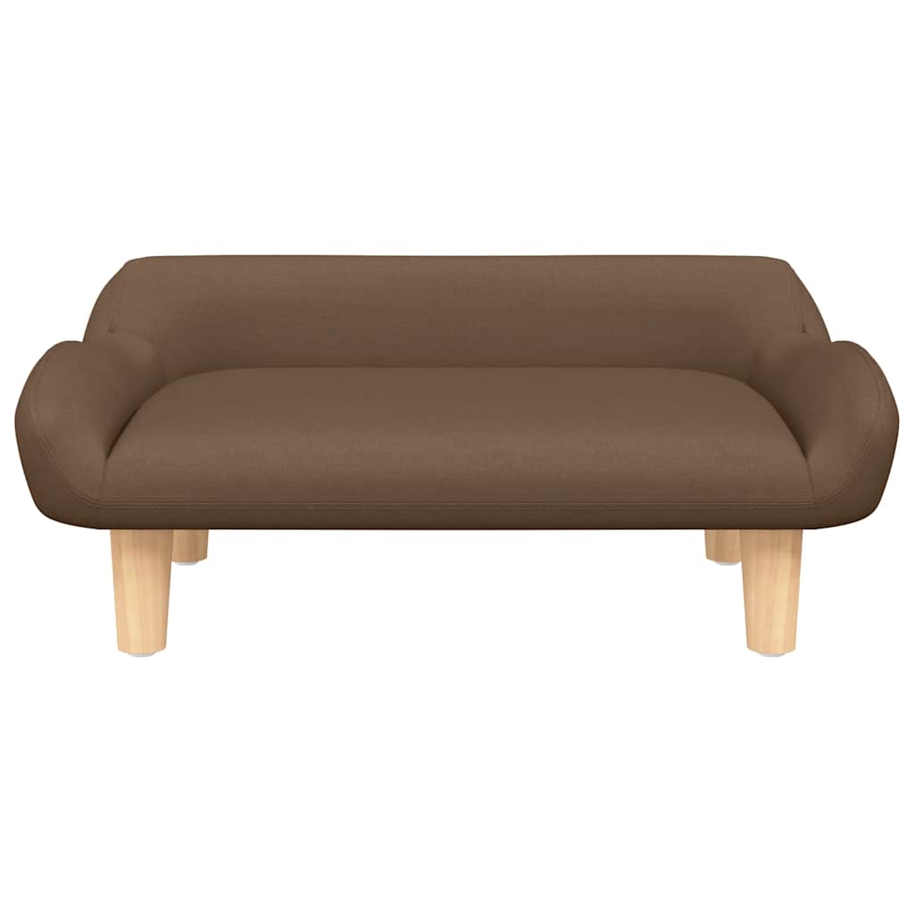 hundeseng 70x40x24 cm stof brun