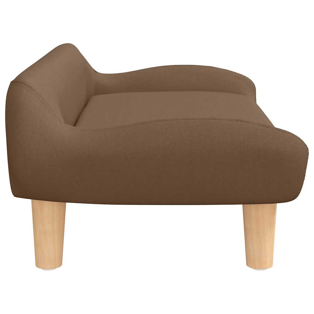 hundeseng 70x40x24 cm stof brun