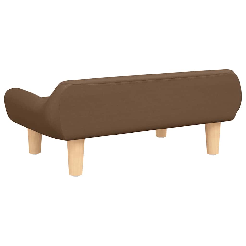 hundeseng 70x40x24 cm stof brun