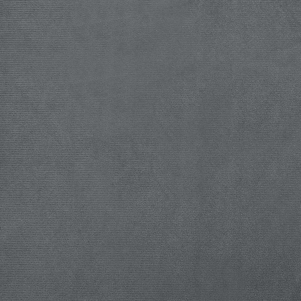 hundeseng 70x40x24 cm velour mørkegrå