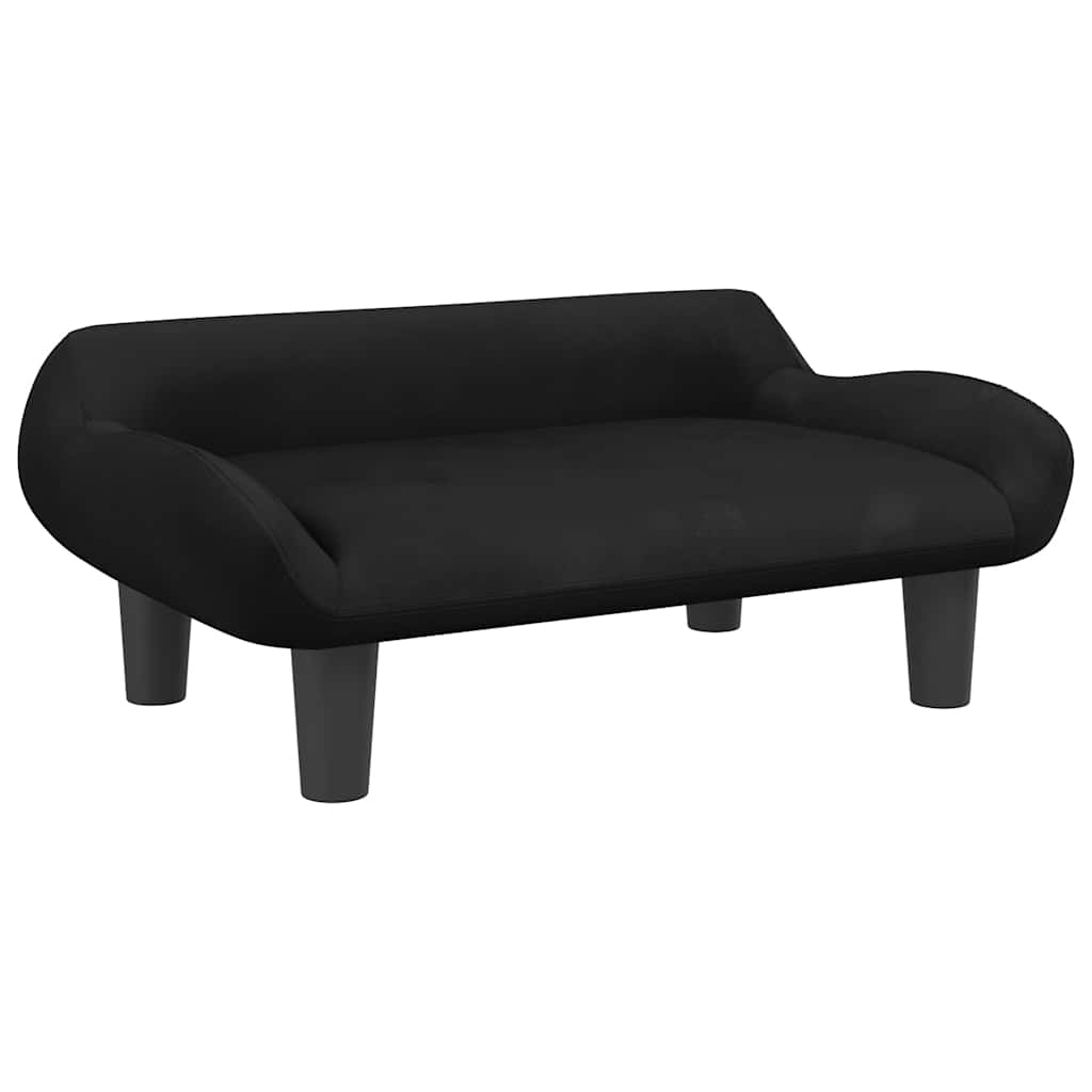 hundeseng 70x40x24 cm velour sort