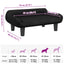 hundeseng 70x40x24 cm velour sort