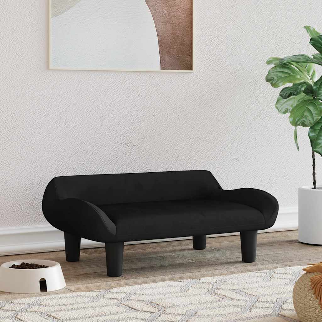 hundeseng 70x40x24 cm velour sort