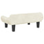 hundeseng 70x40x24 cm velour cremefarvet