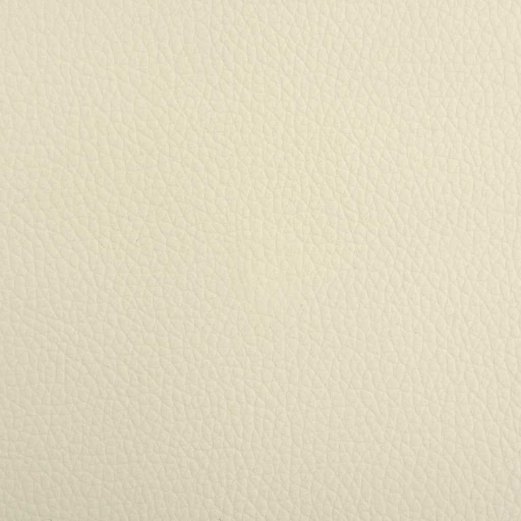 hundeseng 50x40x30 cm kunstlæder cremefarvet