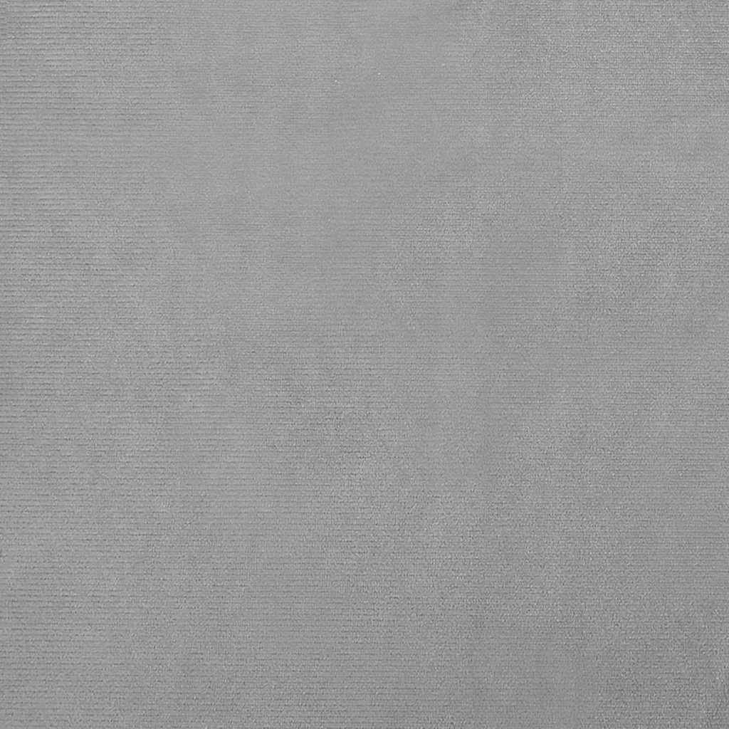 hundeseng 70x45x33 cm velour lysegrå