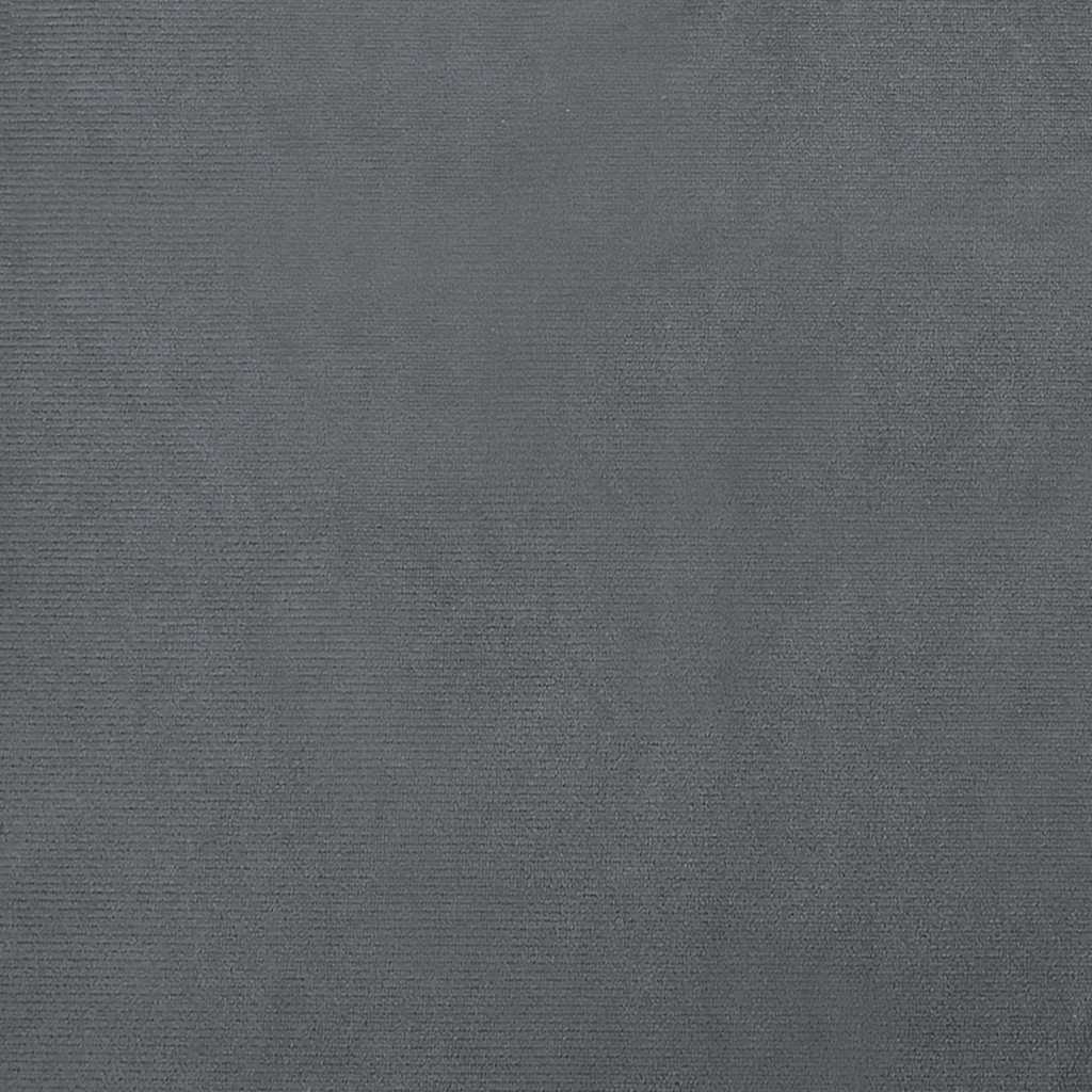 hundeseng 70x45x33 cm velour mørkegrå